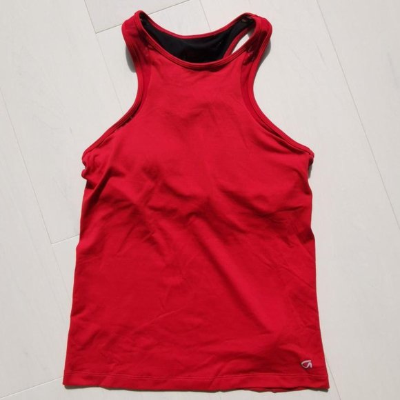 nwot Gapfit Mesh Sports halter tank top bra shelf - Picture 2 of 6